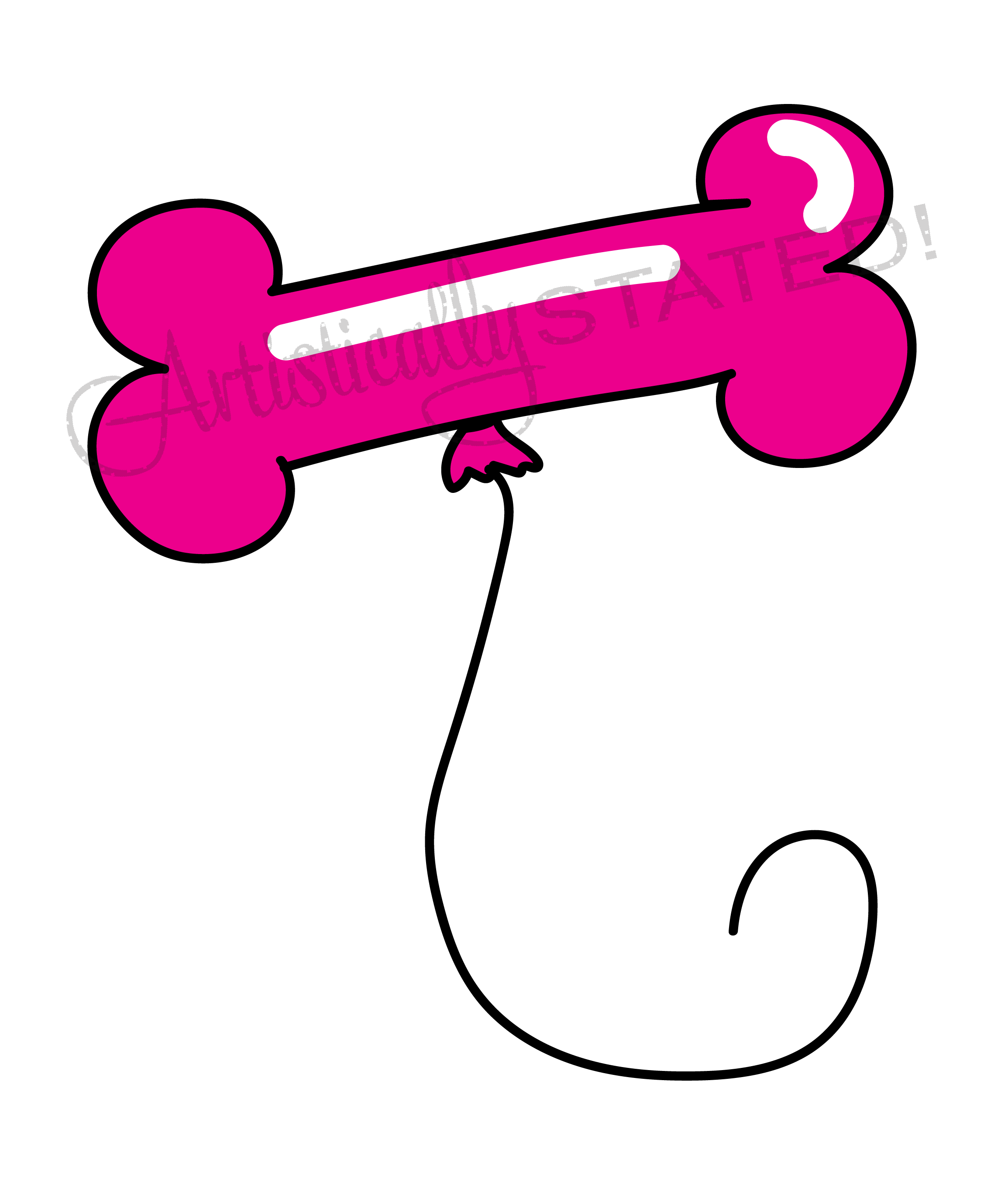 Dog Bone Balloon Pink