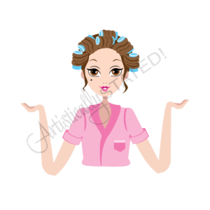 Girl In Curlers