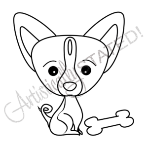 Cute Cartoon Chihuahua
